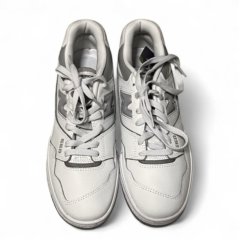 New Balance 550 White Grey Sneakers BBW550BB NWOT Women 8 Men 6.5